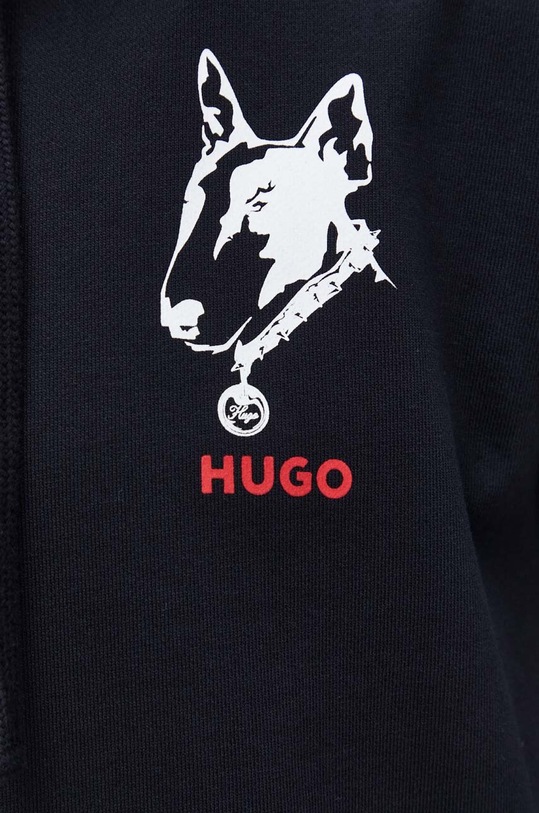 HUGO bluza bawełniana 50509184 czarny