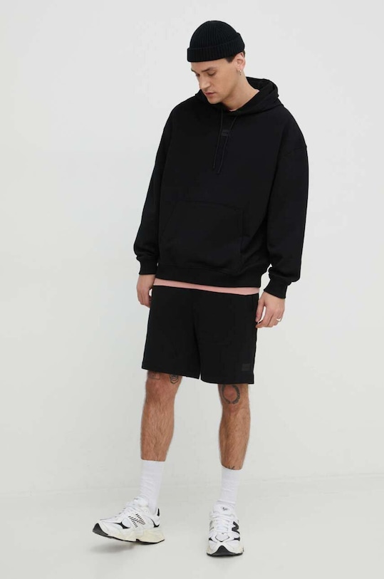 Bavlněná mikina HUGO 50505043 černá SS24