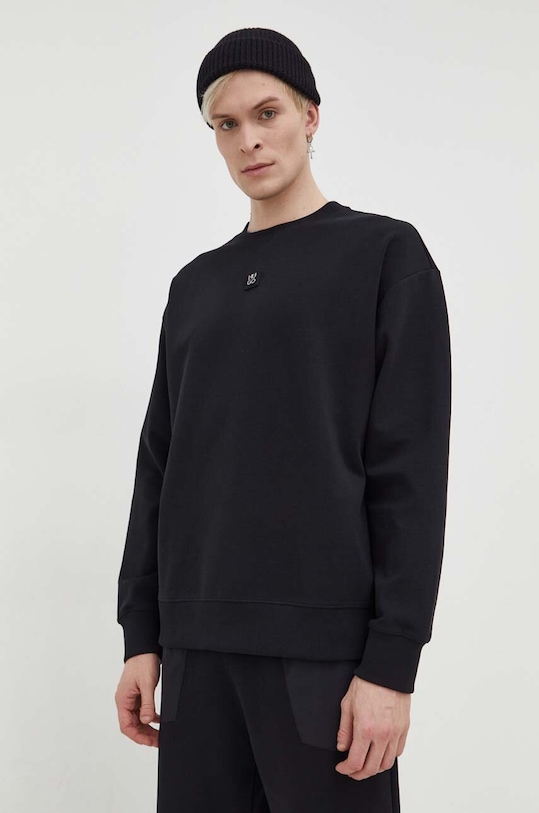 HUGO bluza z elastanem czarny 50509270