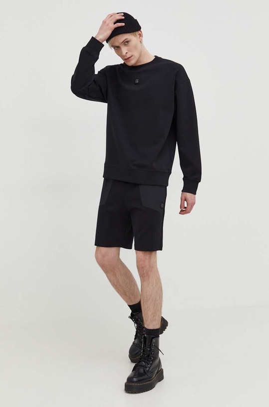 HUGO bluza 50509270 czarny SS24