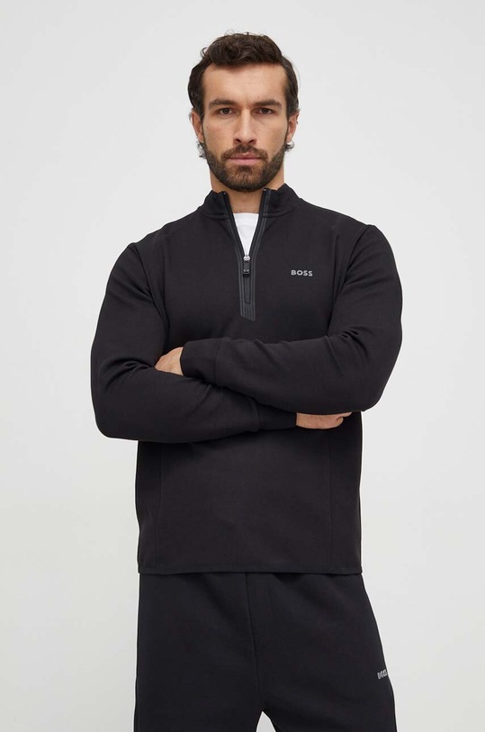 BOSS Green bluza z elastanem czarny 50504729