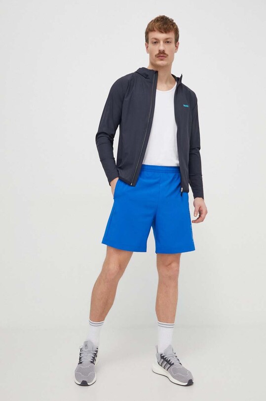 BOSS Green bluza 50505157 niebieski SS24