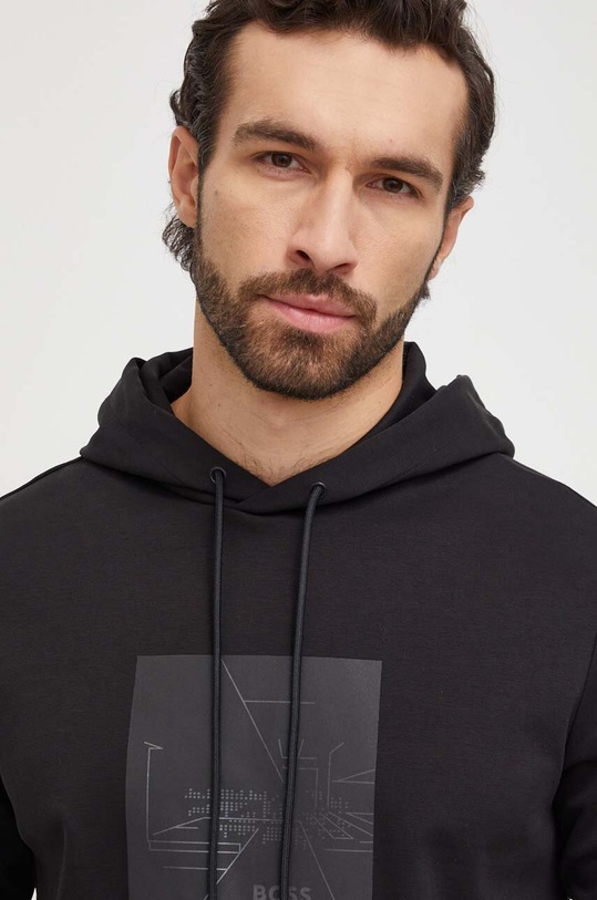 BOSS Green bluză negru 50505319