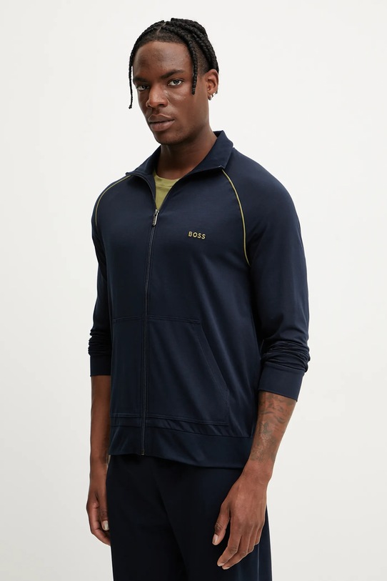 BOSS bluza lounge z elastanem granatowy 50515307