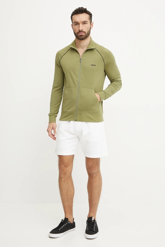 BOSS bluză lounge Mix&Match Jacket Z 50515307 verde AW25