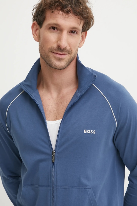 BOSS bluză lounge albastru 50515307