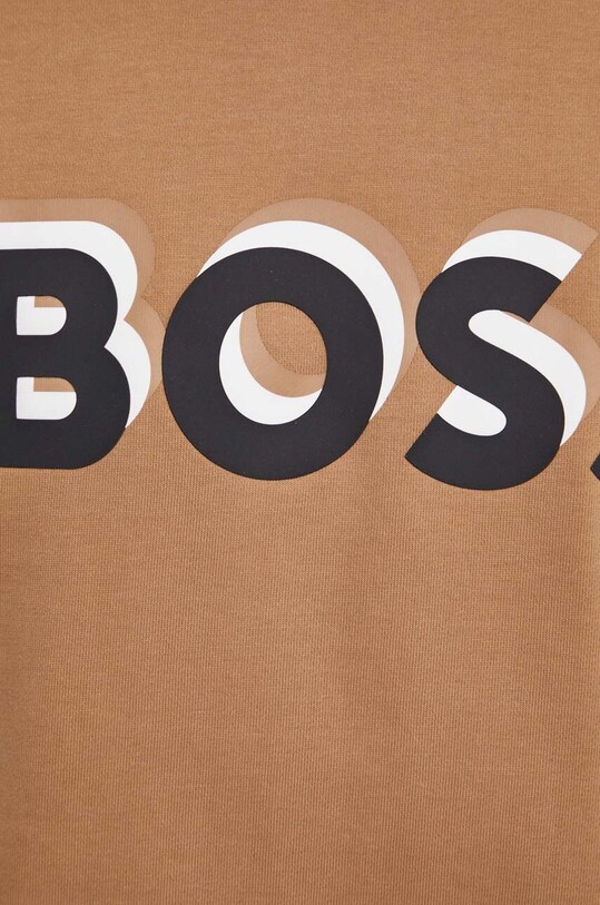 BOSS bluza bawełniana 50507939 beżowy