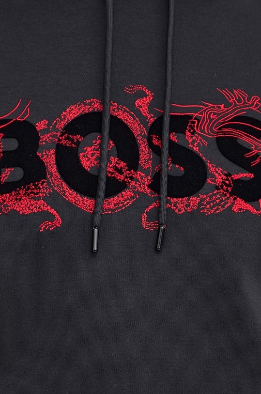 BOSS bluza bawełniana czarny 50510129