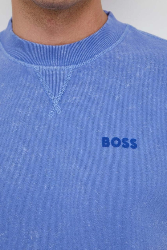 Boss Orange bluza bawełniana 50505268 fioletowy