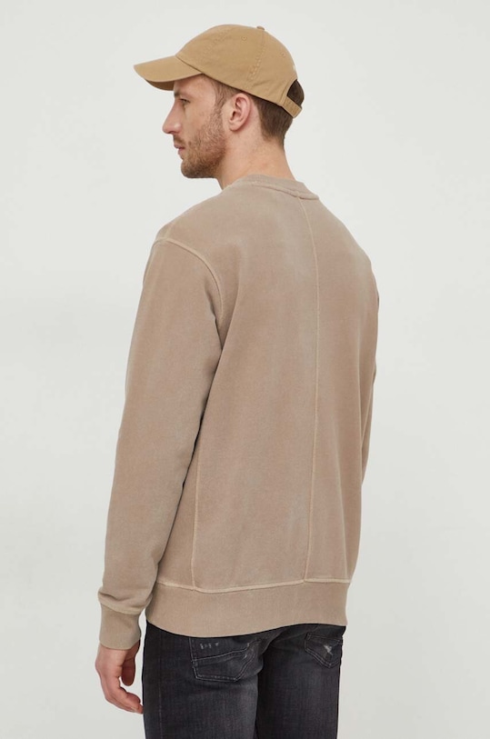 Oblečenie Bavlnená mikina Boss Orange 50505268 hnedá