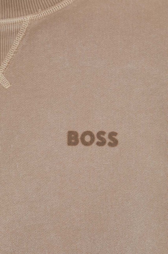 BOSS Orange bluza bawełniana 50505268 brązowy