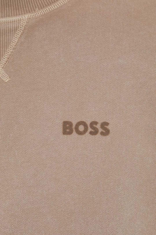 Bavlnená mikina Boss Orange 50505268 hnedá