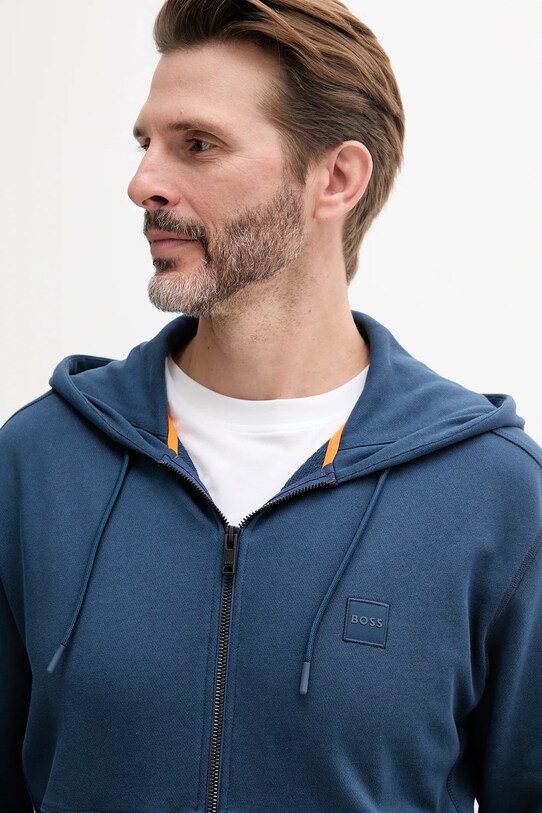 Дрехи Памучен суичър BOSS Orange 50508578 тъмносин