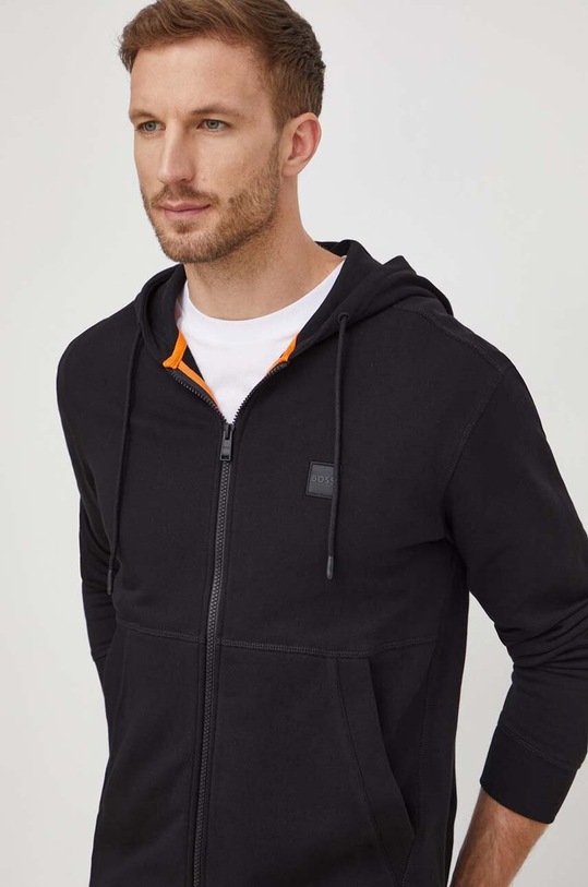 BOSS Orange bluza bawełniana bawełna czarny 50508578