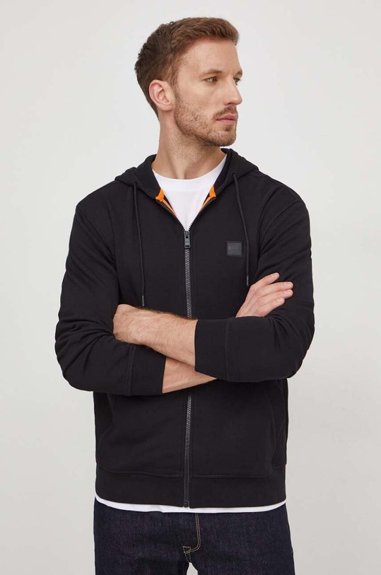 BOSS Orange bluza bawełniana czarny 50508578