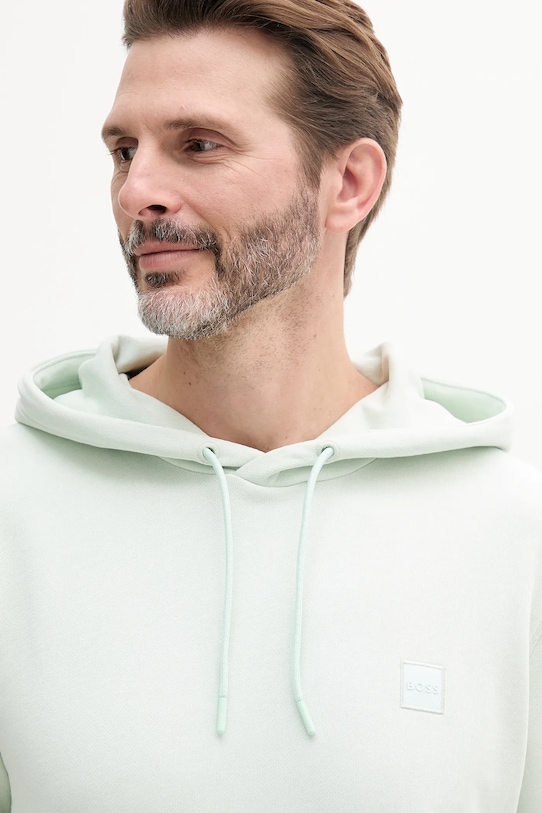 Oblečenie Bavlnená mikina BOSS Orange 50509314 zelená