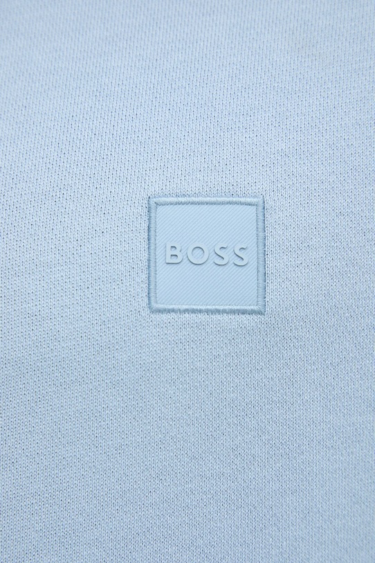 Βαμβακερή μπλούζα BOSS Orange 50509314 μπλε