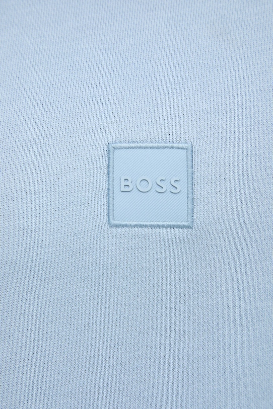 BOSS Orange bluza bawełniana 50509314 niebieski