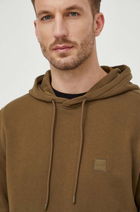 Pamučna dukserica Boss Orange Wetalk zelena 50509314