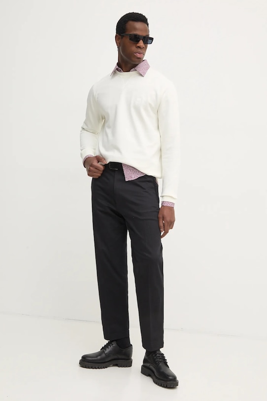 Βαμβακερή μπλούζα Boss Orange 50509323 μπεζ AA00