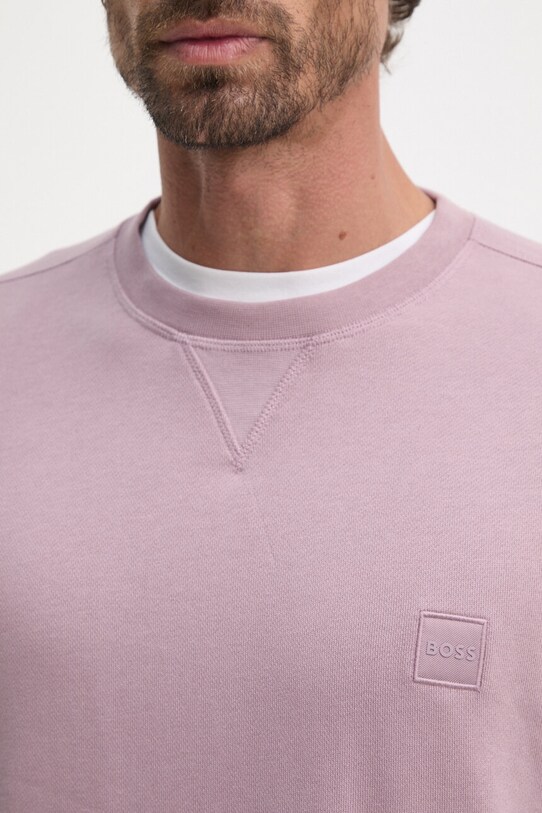 BOSS Orange hanorac de bumbac 50509323 violet