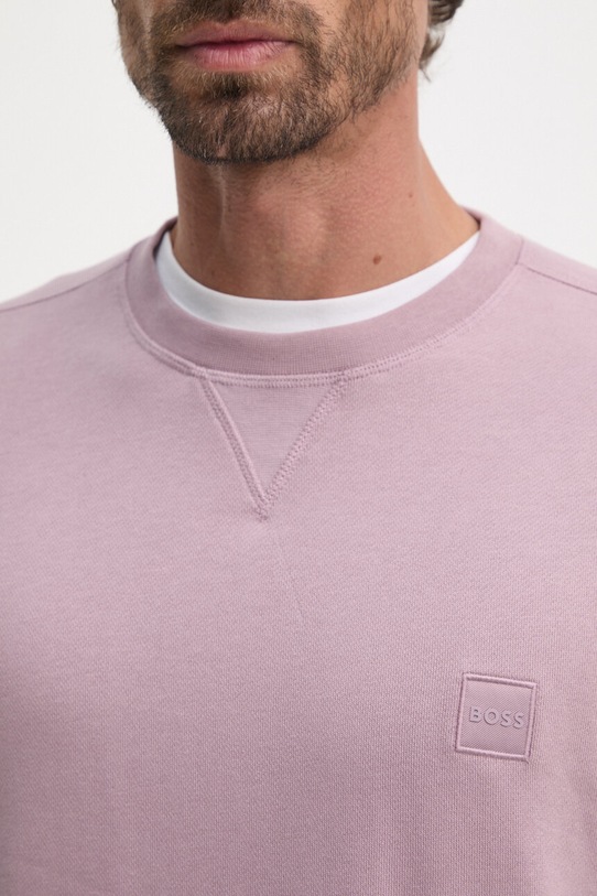 BOSS Orange hanorac de bumbac 50509323 violet