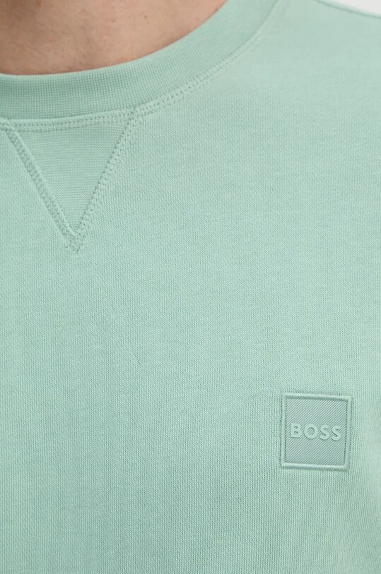 BOSS Orange bluza bawełniana 50509323 zielony
