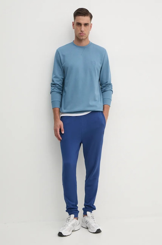 Pamučna dukserica Boss Orange 50509323 plava AA00