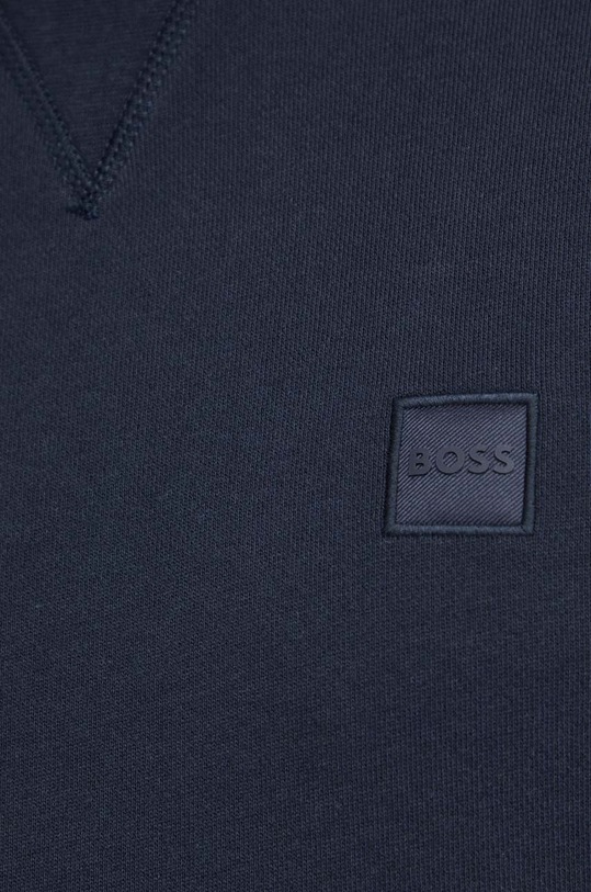 BOSS Orange bluza bawełniana 50509323 granatowy