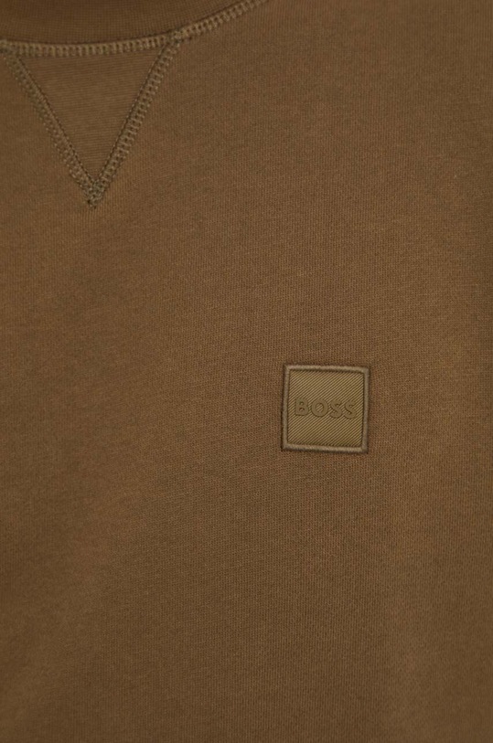 BOSS Orange bluza bawełniana 50509323 zielony