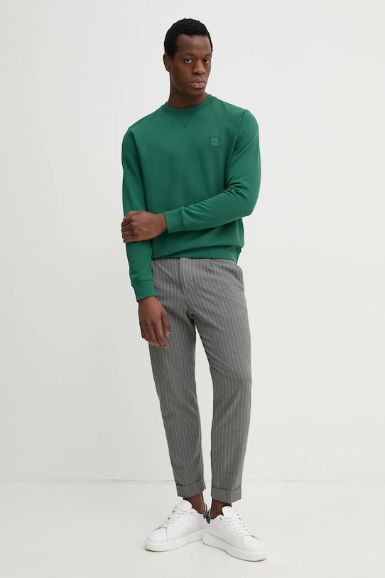 BOSS Orange bluza bawełniana 50509323 zielony AA00