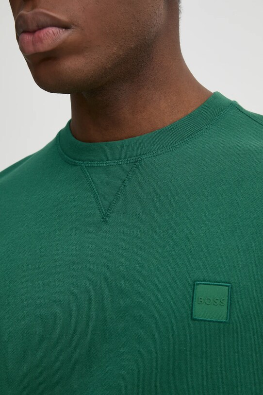 BOSS Orange hanorac de bumbac 50509323 verde