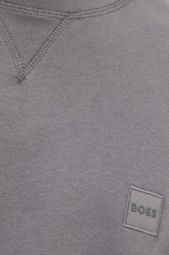 BOSS Orange bluza bawełniana 50509323 szary