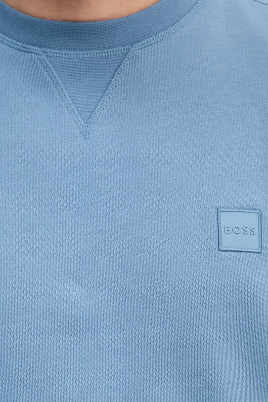 BOSS Orange hanorac de bumbac 50509323 albastru