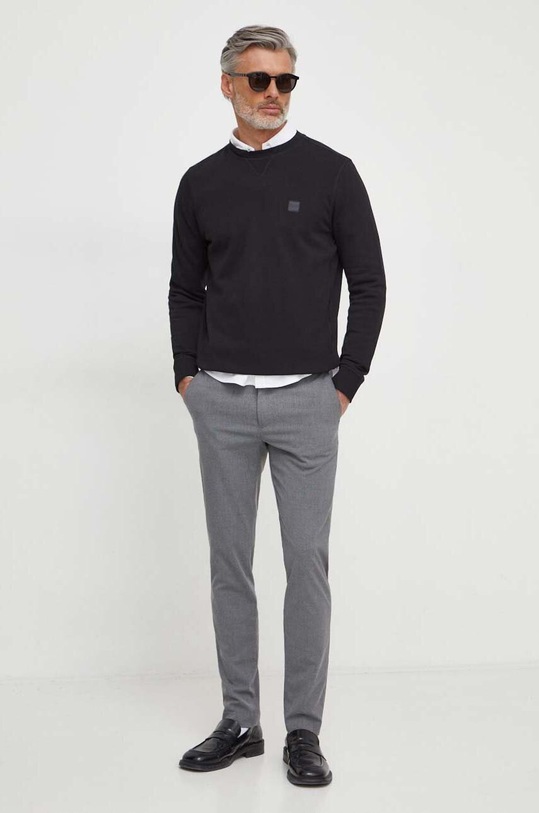 BOSS Orange hanorac de bumbac 50509323 negru AA00