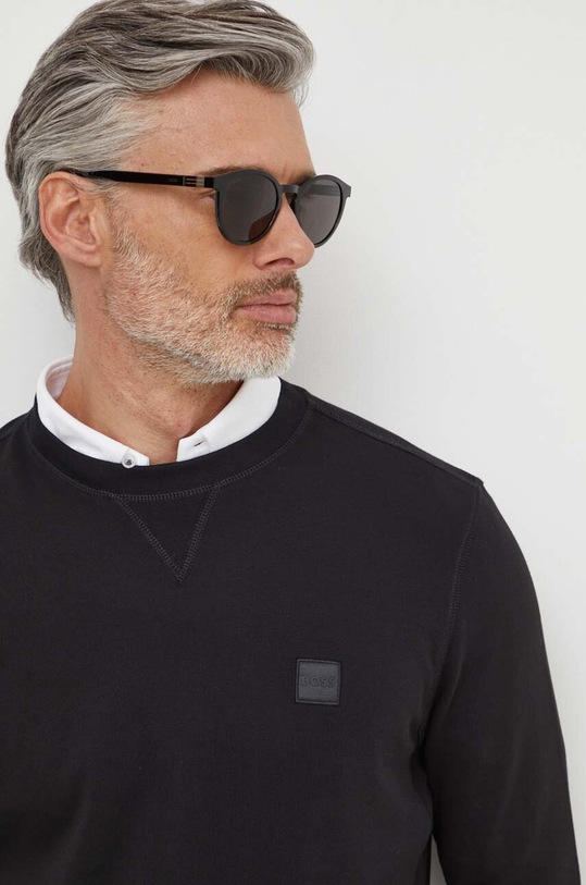 BOSS Orange hanorac de bumbac negru 50509323