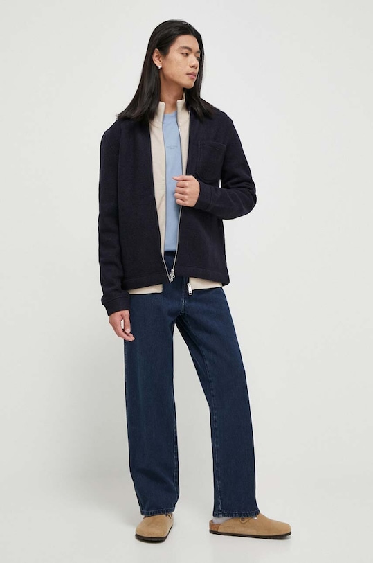 Marc O'Polo kardigan bawełniany 420502361012 beżowy SS24