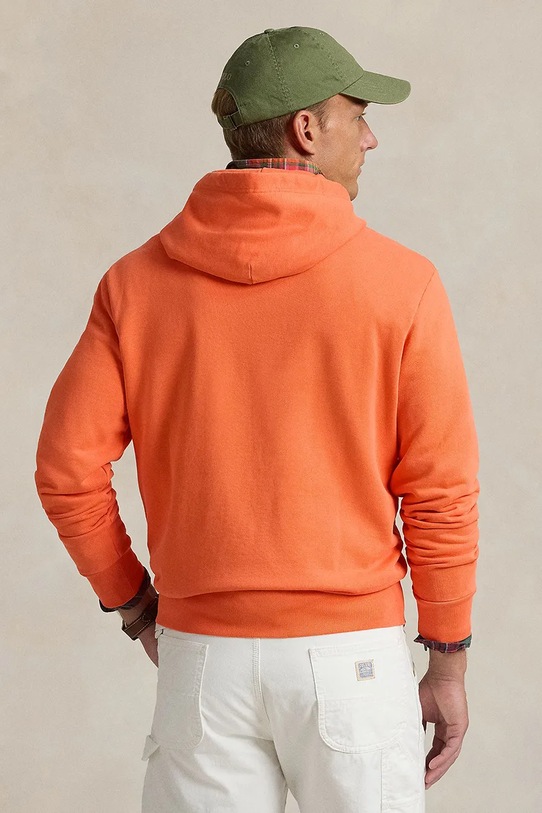 Polo Ralph Lauren felpa in cotone 710916690 arancione SS25