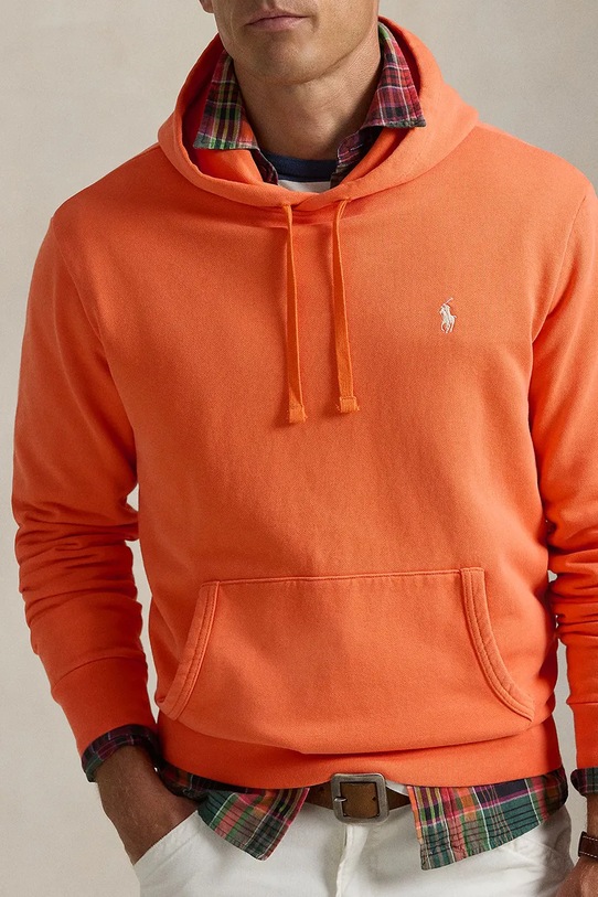 Polo Ralph Lauren felpa in cotone arancione 710916690