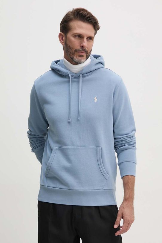 Polo Ralph Lauren bluza bawełniana niebieski 710916690