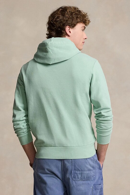 Бавовняна кофта Polo Ralph Lauren 710916690 зелений SS25