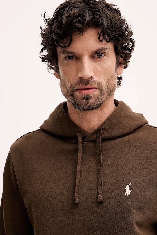 Polo Ralph Lauren bluza bawełniana brązowy 710916690