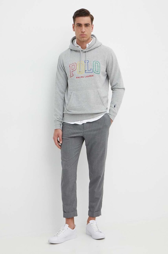 Polo Ralph Lauren felpa 710926600 grigio SS24