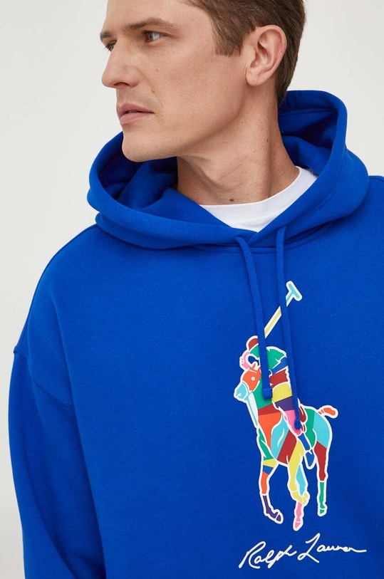 Mikina Polo Ralph Lauren s kapucňou modrá 710926613