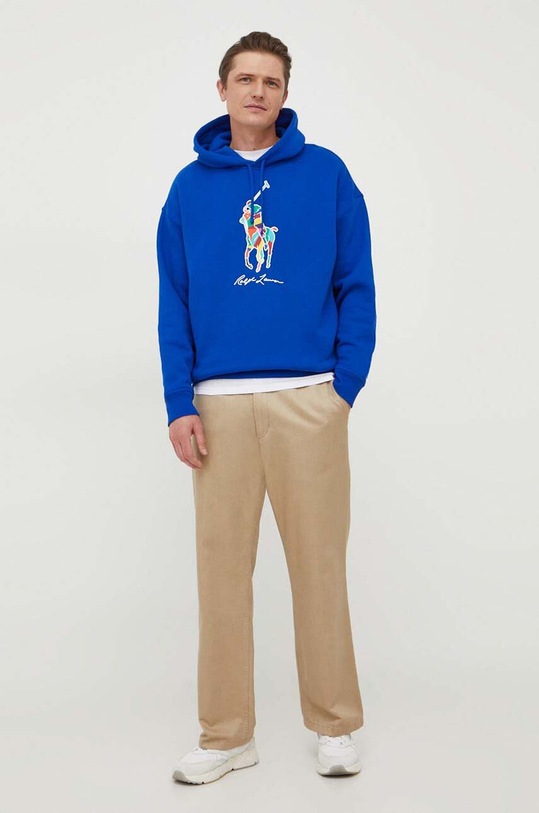 Mikina Polo Ralph Lauren 710926613 modrá SS24