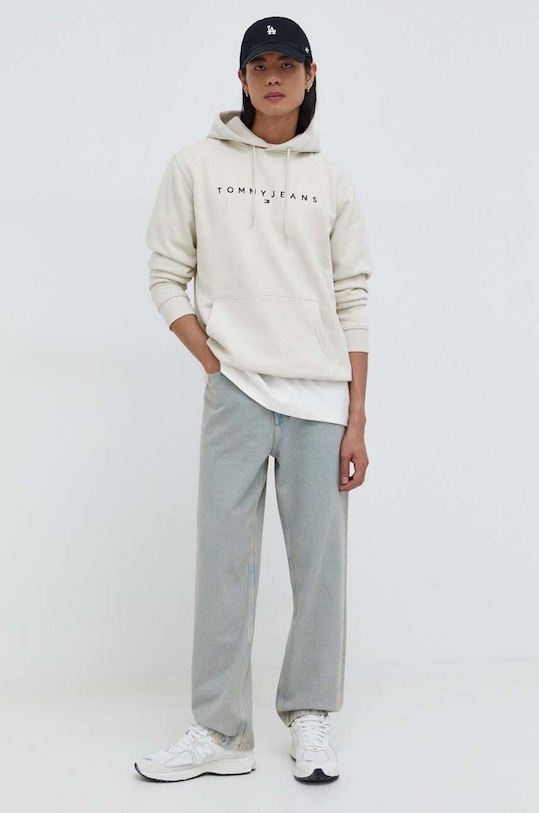 Mikina Tommy Jeans DM0DM17985 béžová SS24
