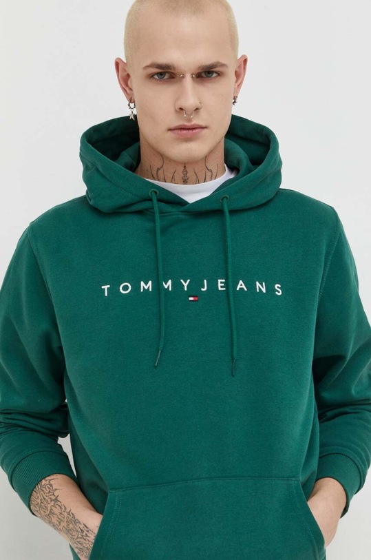 Mikina Tommy Jeans zelená DM0DM17985