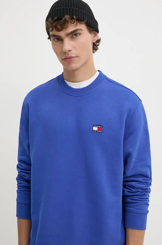 Хлопковая кофта Tommy Jeans голубой DM0DM17986