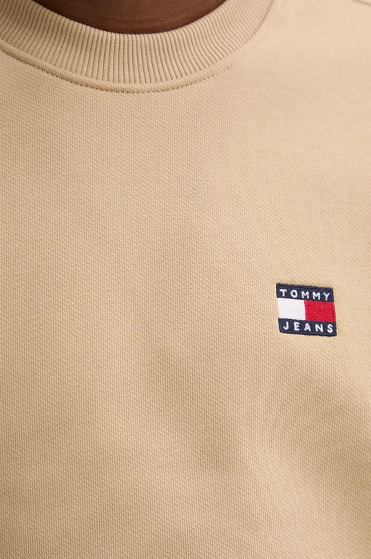 Bavlněná mikina Tommy Jeans DM0DM17986 hnědá