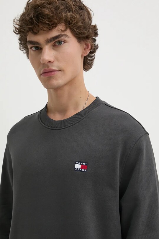 Бавовняна кофта Tommy Jeans сірий DM0DM17986